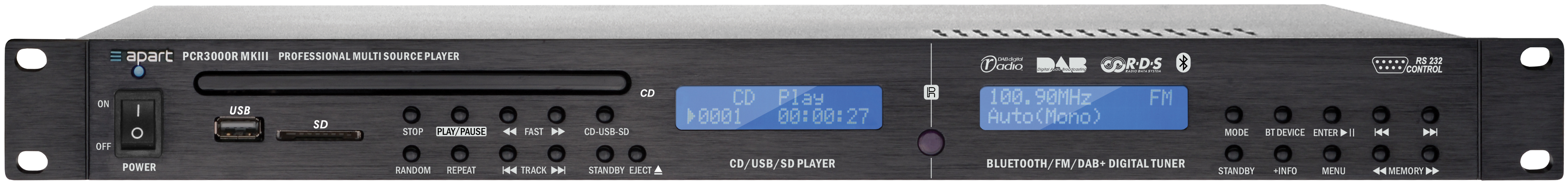 Мультимедийный проигрыватель Biamp PCR3000RMKIII