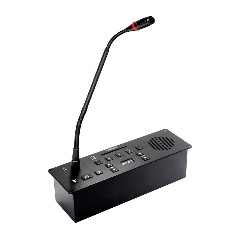 Пульт председателя с голосованием и выбором каналов врезной Vissonic VIS-FFC-F1