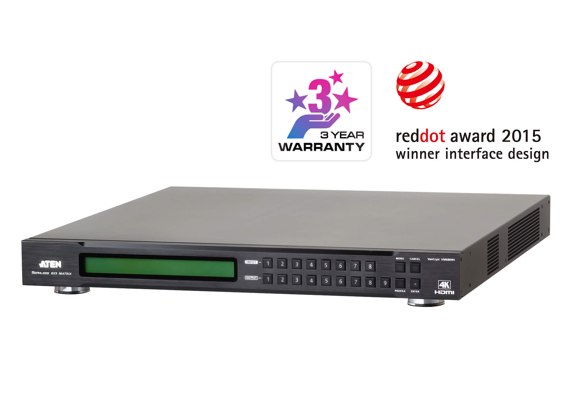 Матричный коммутатор-масштабатор ATEN VM6809H-AT-G