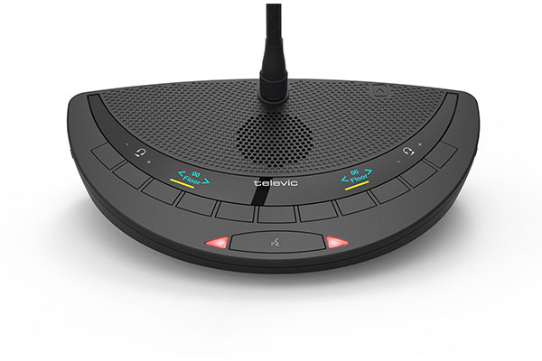 Пульт делегата беспроводной двойной с селектором каналов Televic Confidea D2I G3