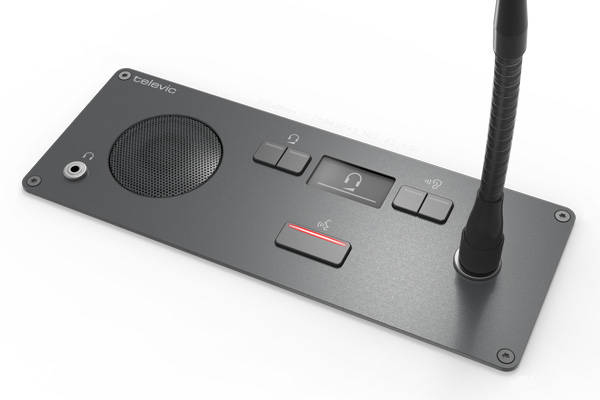 Пульт делегата с селектором каналов врезной Televic Confidea F-DI