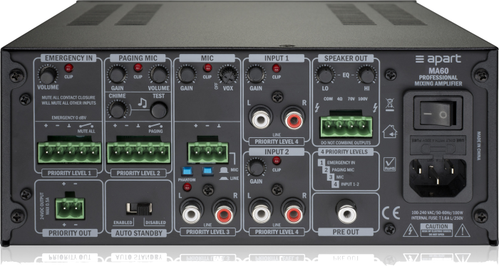 Трансляционный микшер-усилитель Biamp MA60
