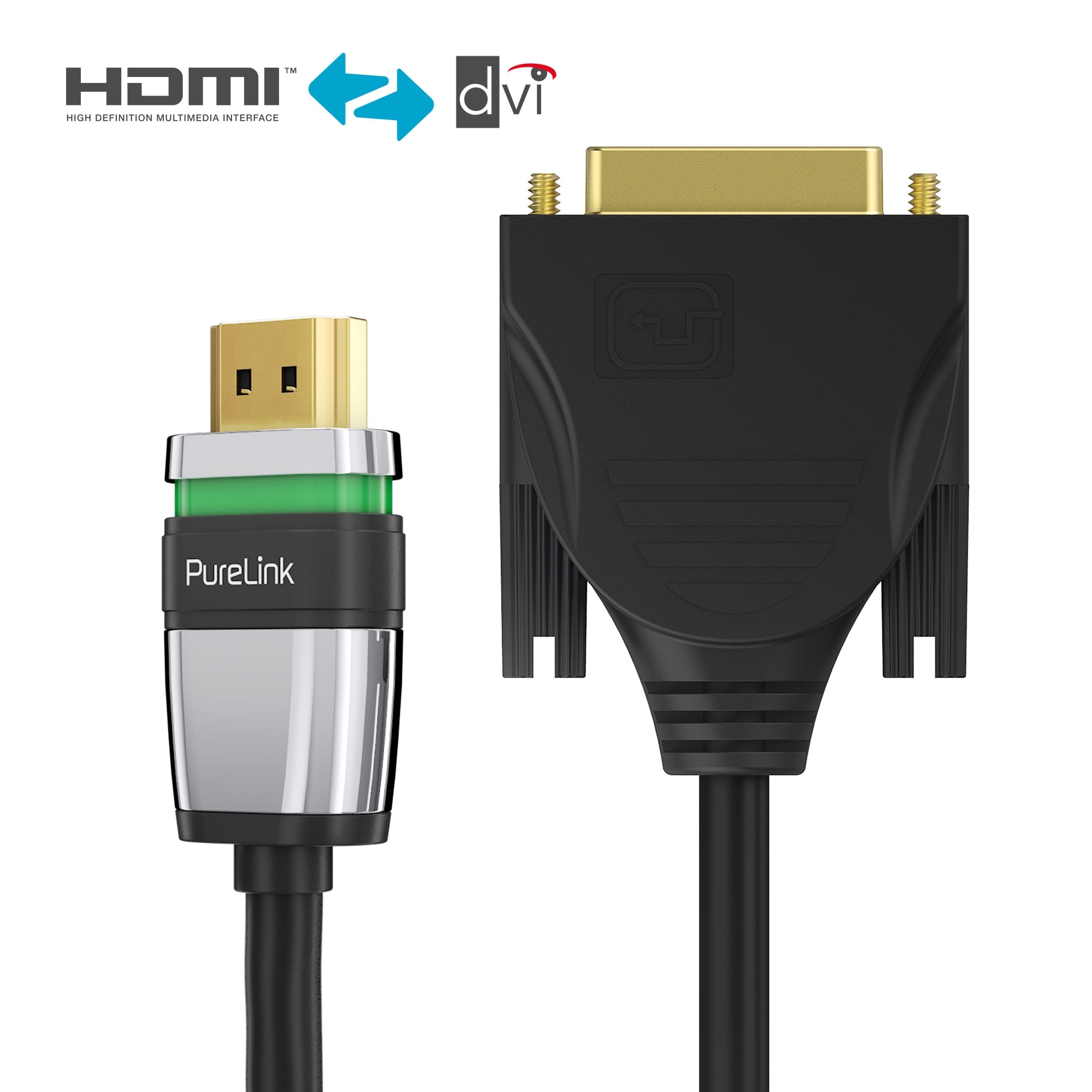 Кабель PureLink ULS1300-005 (0,5м), HDMI-DVI