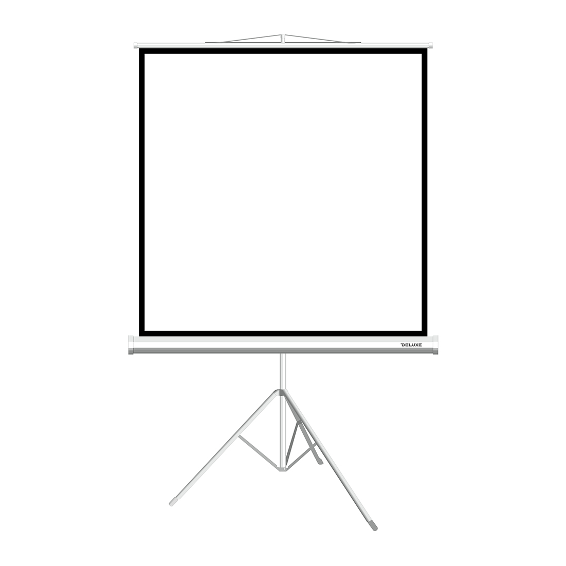Экран на треноге Deluxe, DLS-T203xW, Рабочая поверхность 195х195 см., 1:1, Matt white, Белый
