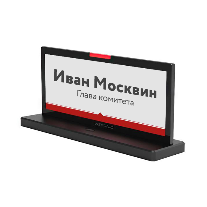 Электронная именная табличка E-ink VISSONIC VIS-NP10E
