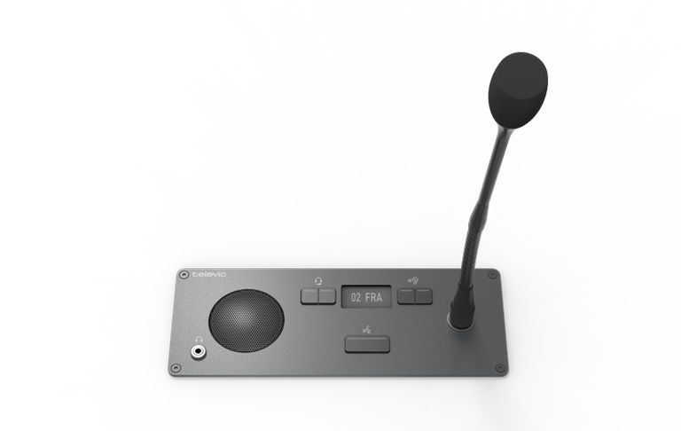 Пульт делегата с селектором каналов врезной Televic Confidea F-DI