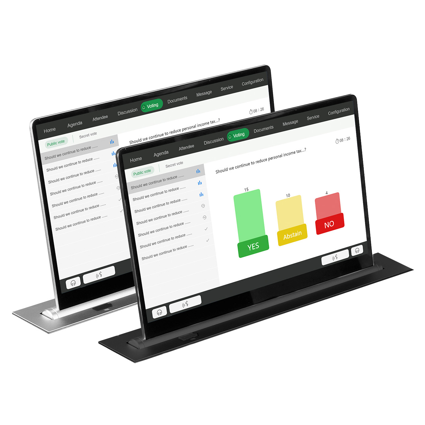 Моторизованный выдвижной монитор 15" Vissonic VIS-15LSSC