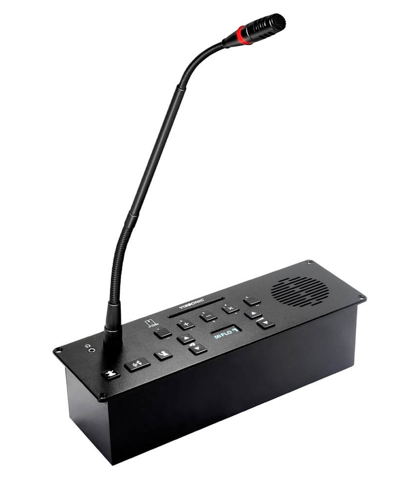Пульт делегата с голосованием и выбором каналов врезной Vissonic VIS-FFD-F1