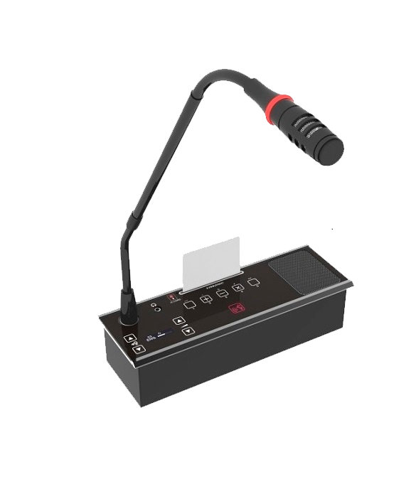 Пульт делегата с голосованием и выбором каналов врезной Vissonic VIS-FFD-F1