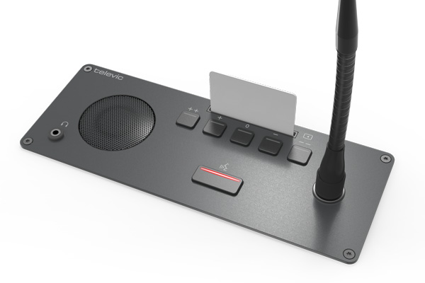 Пульт делегата с голосованием врезной Televic Confidea F-DV