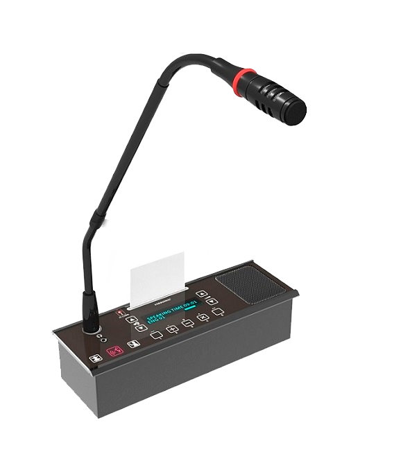 Пульт председателя с голосованием и выбором каналов врезной Vissonic VIS-FFC-F2